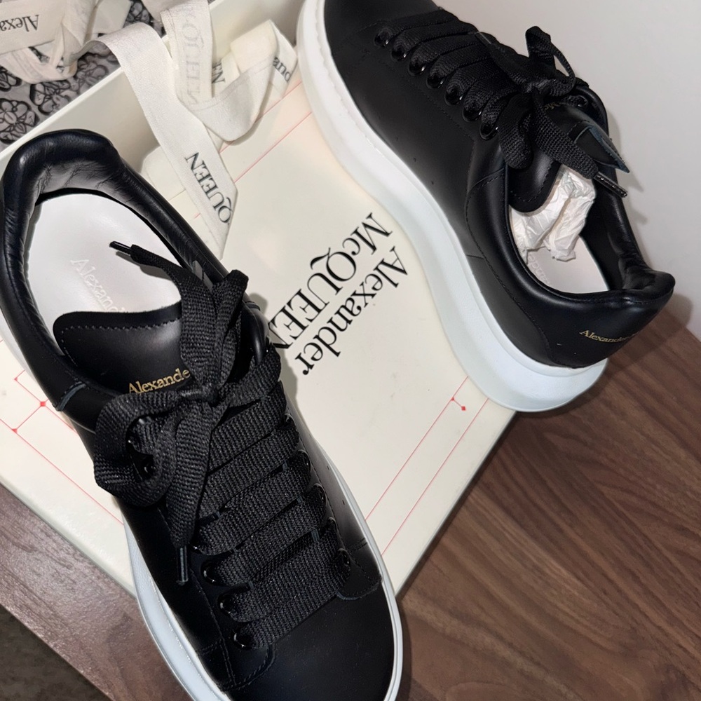 Alexander McQueen Black and White Men's Sneakers